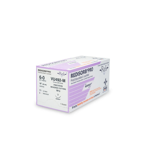 Myco Medical Myco Medical VU492-M Suture 6-0 Redisorb Undyed Braided 18" Supplies reLink Medical