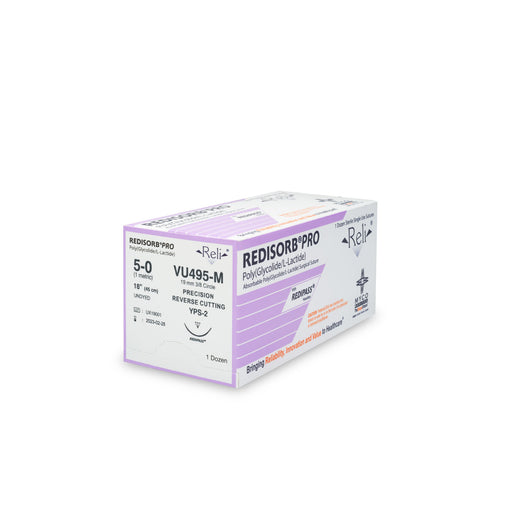 Myco Medical Myco Medical VU495-M Suture 5-0 Redisorb Undyed Braided 18" Supplies reLink Medical