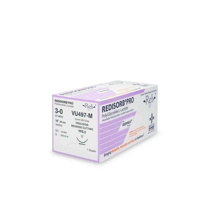 Myco Medical Myco Medical VU497-M Suture 3-0 Redisorb Undyed Braided 18" Supplies reLink Medical