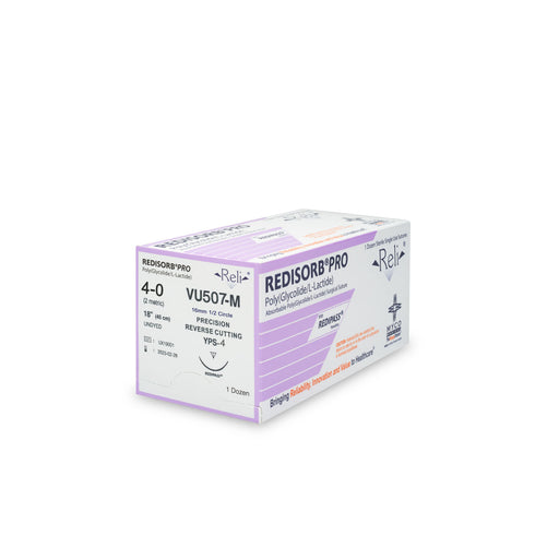 Myco Medical Myco Medical VU507-M Suture 4-0 Redisorb Undyed Braided 18" Supplies reLink Medical