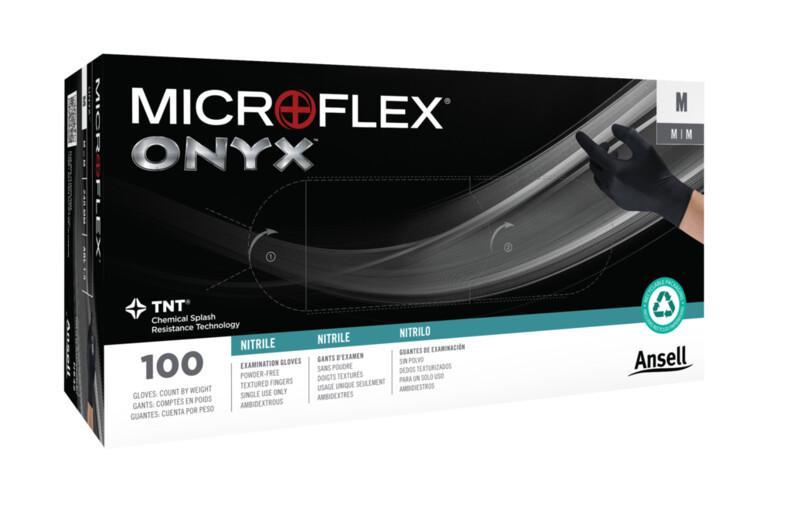 Ansell Ansell N644 Exam Gloves PF Black Textured X-Large 100/bx; Supplies reLink Medical