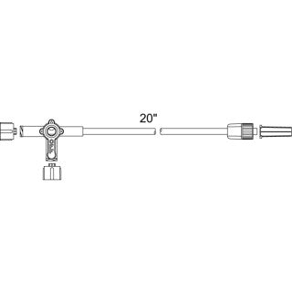 ICU Medical ICU Medical MX522L Extension Set 4-Way Stopcock Standard Bore 22" Supplies reLink Medical