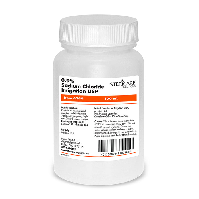 Nurse Assist Nurse Assist 6240 Irrigation Device & Suctioning Saline 0.9% Sterile Supplies reLink Medical