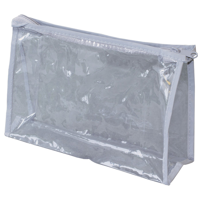 New World Imports New World Imports CVP500 Vinyl Pouch Clear See-Through with Grey Supplies reLink Medical