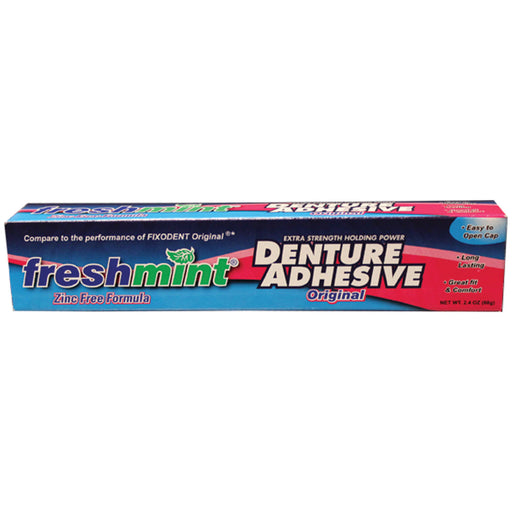 New World Imports New World Imports DA24 Denture Adhesive Freshmint 2.4 oz Zinc-Free Supplies reLink Medical