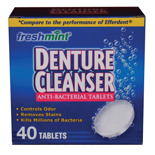 New World Imports New World Imports DENT40 Denture Cleanser Tablets Blue Compared to Supplies reLink Medical