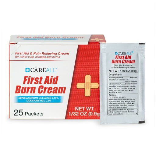 New World Imports New World Imports FABCP925 CareAll First Aid Burn Cream Packet 0.9g Supplies reLink Medical