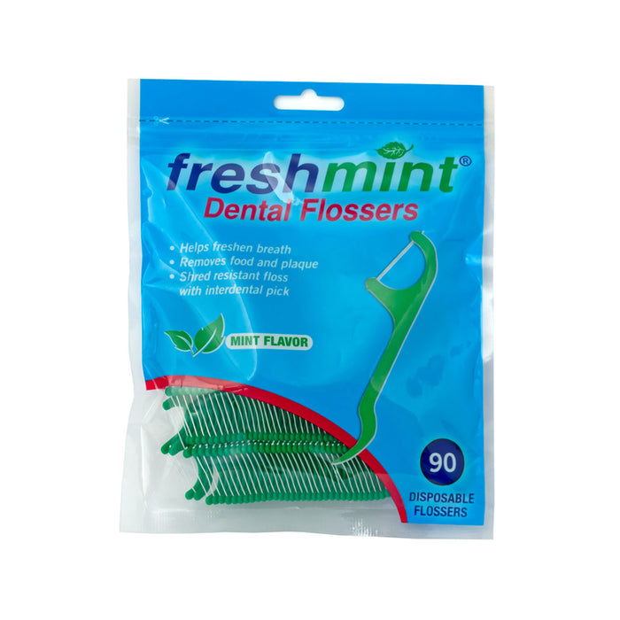 New World Imports New World Imports FLSPK9036 Freshmint Dental Floss Picks Mint Supplies reLink Medical