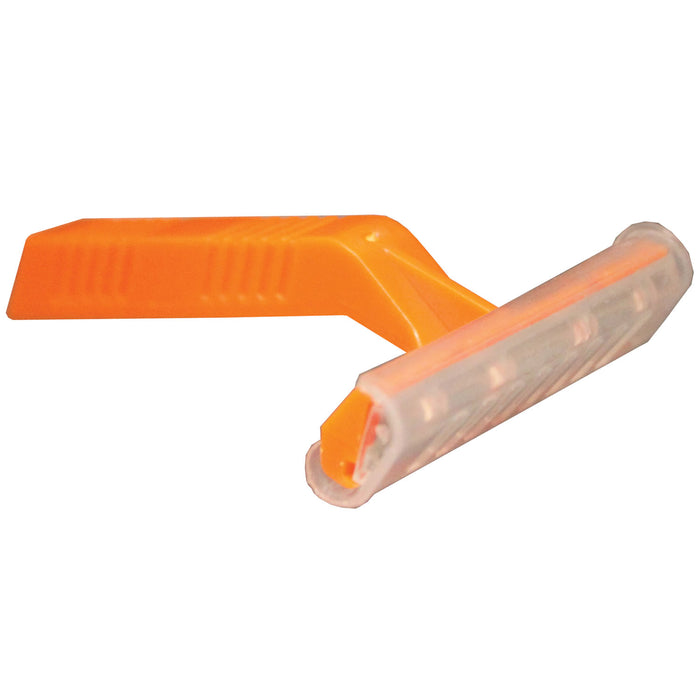 New World Imports New World Imports SBSHR Razor Single Blade Short Handle Orange Supplies reLink Medical