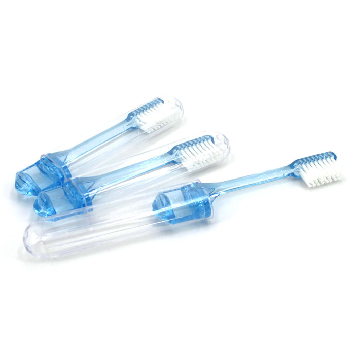 New World Imports New World Imports TBTRAVEL 2-Piece Travel Toothbrush Freshmint 4.5" Supplies reLink Medical