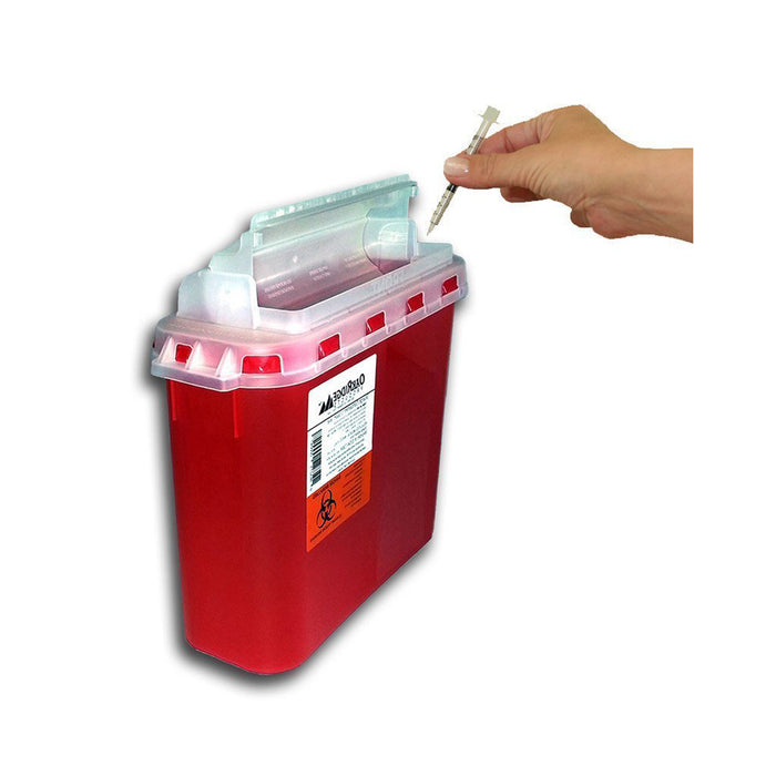 Oak Ridge Products Oak Ridge Products 0354-150B Sharps Container 5.4 Quart Red Base/ Supplies reLink Medical