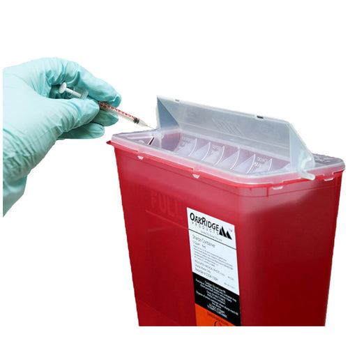 Oak Ridge Products Oak Ridge Products 0354-150H Sharps Container 5 Quart Red Base/ Supplies reLink Medical