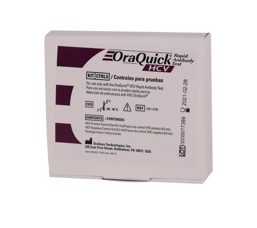 OraSure Technologies, Inc. OraSure Technologies Inc. 1001-0182 OraQuick HCV Control Solutions Supplies reLink Medical