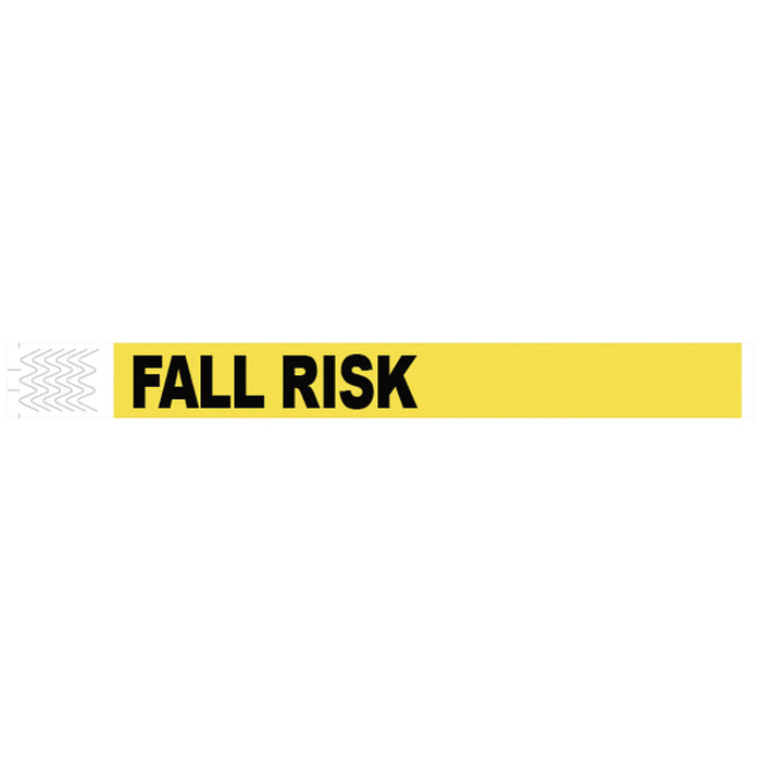 Medical ID Solutions Medical ID Solutions 2006FR Wristband Tyvek 1" Fall Risk Yellow Supplies reLink Medical