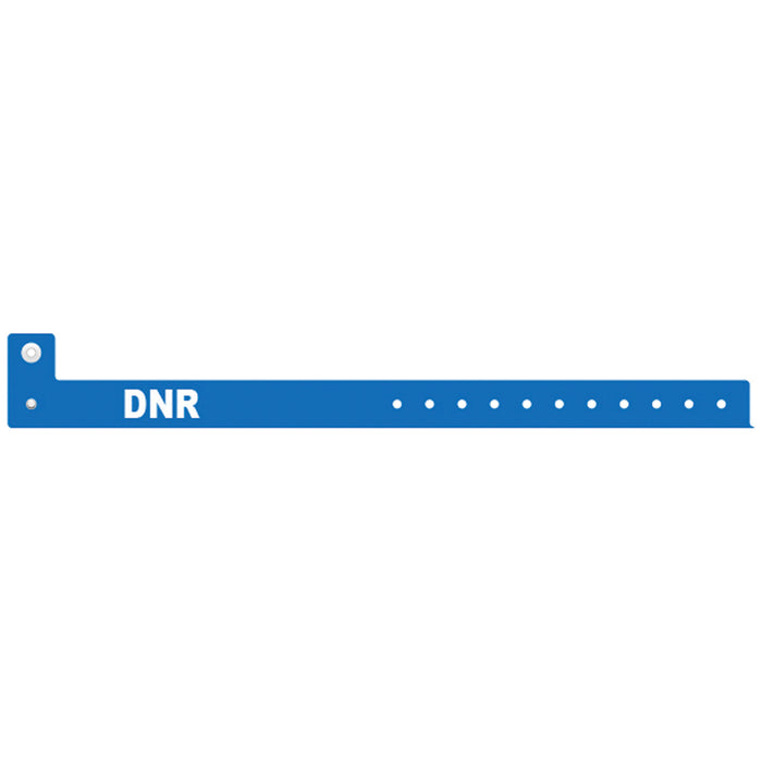 Medical ID Solutions 3302DNR Wristband L Shape Tri-Laminate DNR