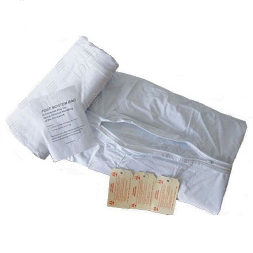 ADI Medical ADI Medical 40379 Post Mortem Bag Straight Zipper Adult 3 Tags Supplies reLink Medical