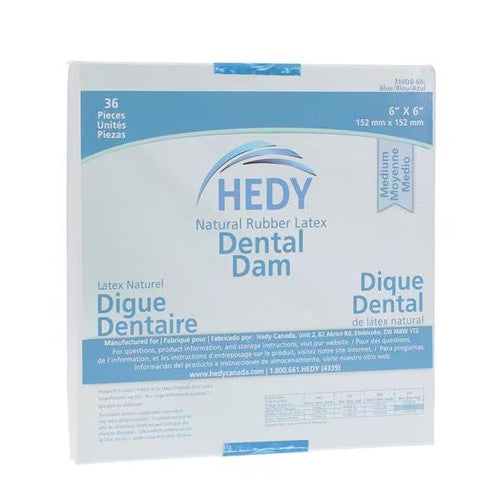 Medicom, Inc. Medicom Inc. 310DB-5M Dental Dam 5" x 5" Medium Gauge Blue Supplies reLink Medical