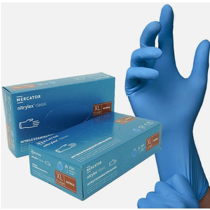 MediVena MediVena RD30019905 Nitrile Examination Gloves Powder Free Blue Supplies reLink Medical