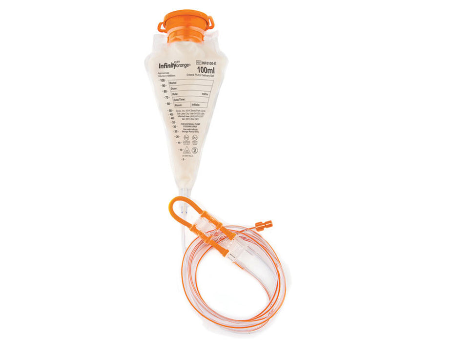 Moog Medical Moog INF0100-E Infinity Orange Enteral Pump Delivery Set with ENFit Supplies reLink Medical