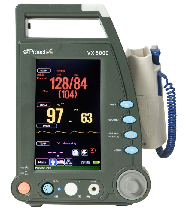 Proactive PMVSM5000 VX5000 Vitals Monitor BP/SpO2/Temp