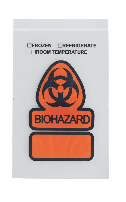 ASP Global ASP Global Q72 Specimen Transport Bag Printed BIOHAZARD in Orange & Supplies reLink Medical