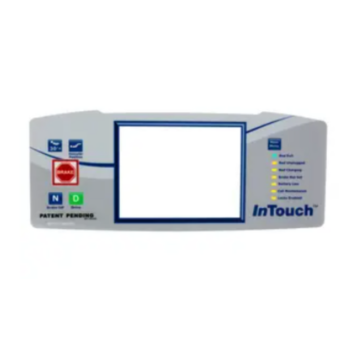 Stryker InTouch LB363 FL-27 Footboard Control Overlay, OEM 27-2727k