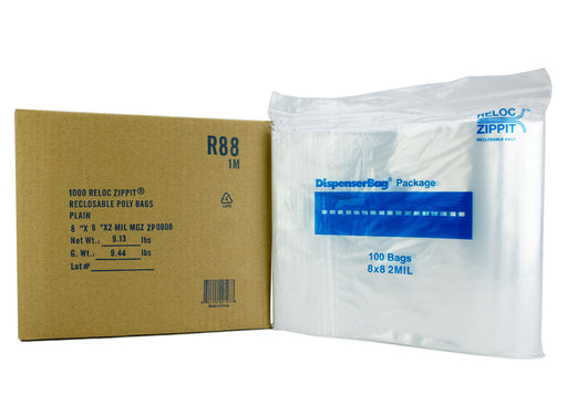 ASP Global ASP Global A28 Reclosable Ziplock 8" x 8" 2mil Supplies reLink Medical