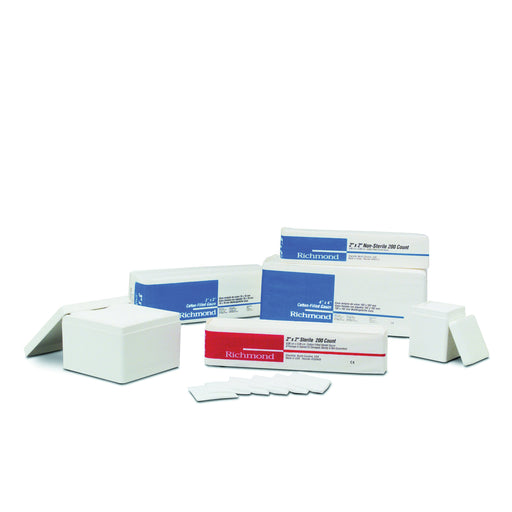 Richmond Dental Richmond Dental 300410 Cotton Filled Sponge 2" x 2" 8-Ply Supplies reLink Medical
