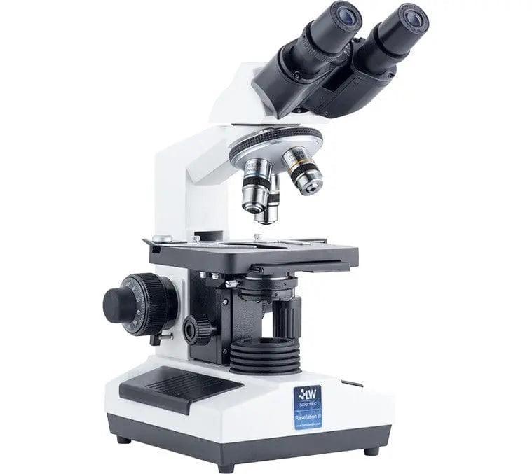 LW Scientific Revelation III DIN, 4 Objective Microscope