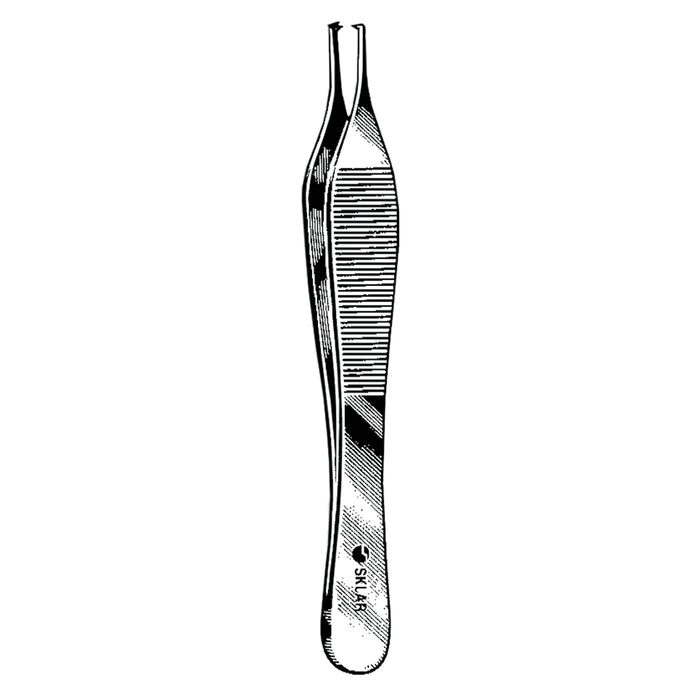 Sklar Instruments 47-2047 Adson Tissue Forceps Delicate 1X2 Teeth