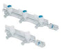 ICU Medical ICU Medical MX4345FM 4-Way HI-FLO Stopcock Manifold 5-Gang Extended Supplies reLink Medical