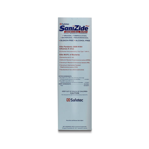 Safetec of America Safetec of America 34826 SaniZide Plus Wipes 50/bx 6 Supplies reLink Medical