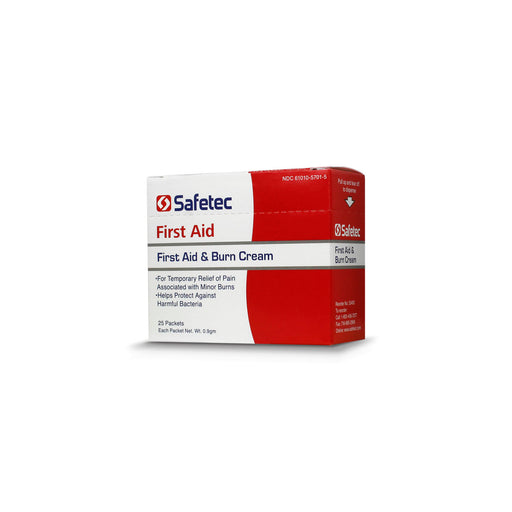 Safetec of America Safetec of America 53405 First Aid & Burn Cream .9g Pouch 25 Supplies reLink Medical