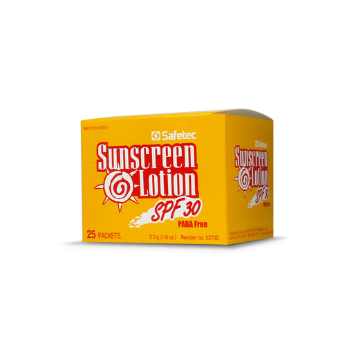 Safetec of America Safetec of America 53700 Sunscreen 3.5g Pouch 25/bx 24 Supplies reLink Medical