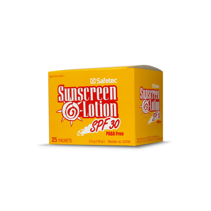 Safetec of America Safetec of America 53700 Sunscreen 3.5g Pouch 25/bx 24 Supplies reLink Medical