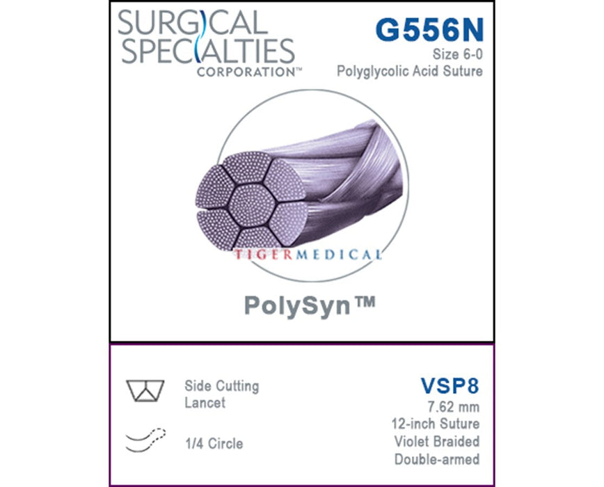 Surgical Specialties Corporation G556N Polyglycolic Acid Suture