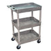 Luxor Luxor STC111-G Tub Cart Three Shelves Gray 24"W x 18"D x 36.5"H Supplies reLink Medical