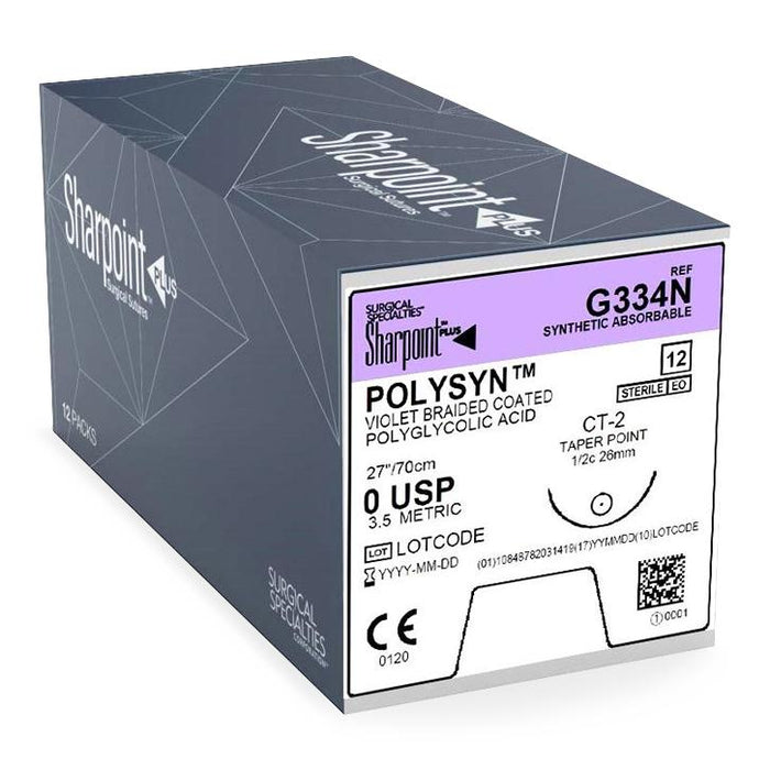 Surgical Specialties Corporation Surgical Specialties Corporation G344N 3-0 PolySyn Suture Violet Supplies reLink Medical