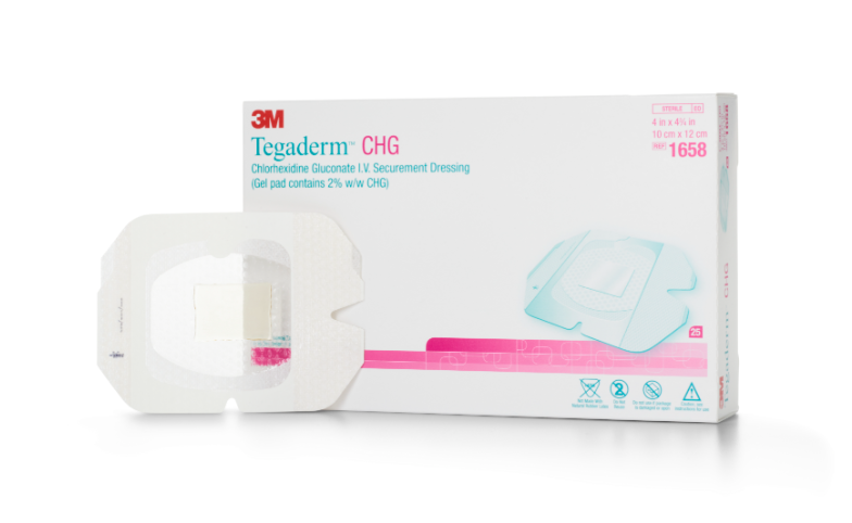 Solventum Corporation 1658 CHG Dressing 4" x 4‚¾" 25/bx 4