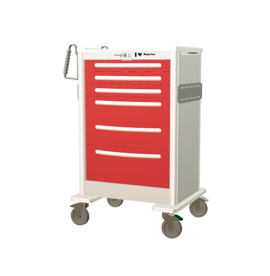 Waterloo X-Tall 6-Drawer Aluminum Emergency Cart