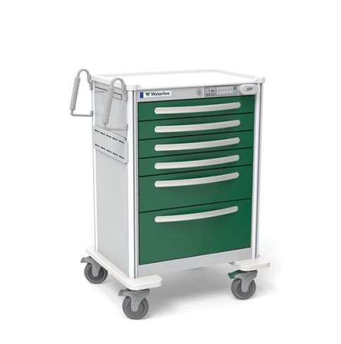 Waterloo 6-Drawer Aluminum Anesthesia Cart