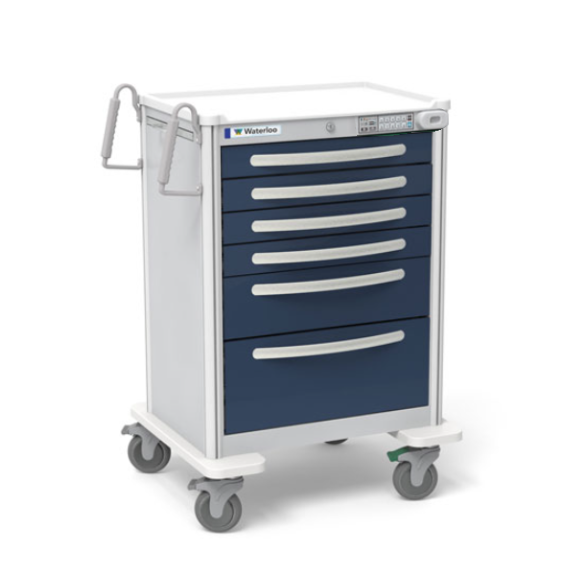 Waterloo 6-Drawer Aluminum Anesthesia Cart