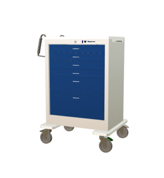 Waterloo Healthcare Waterloo 6-Drawer Steel Anesthesia Cart Medical Furniture reLink Medical