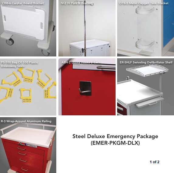 Waterloo Healthcare Waterloo Emergency Accessory Package Medical Furniture reLink Medical