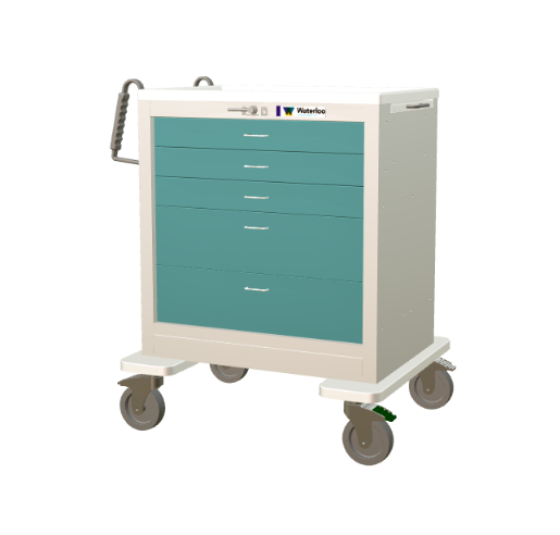 Waterloo 5-Drawer Steel Treatment Cart
