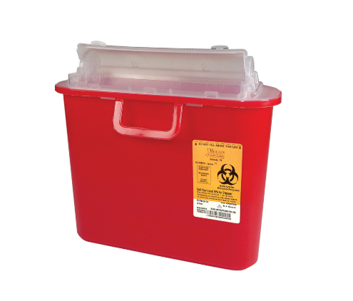 Medegen Medical Products LLC 8708 Sharps Container 5.4Qt Red