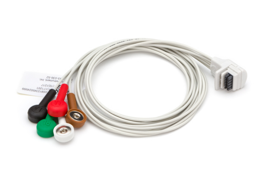 Hillrom Hillrom 9293-036-52 Patient Cable 3-Channel 5-Wire H3+ 27" Gray Cables reLink Medical