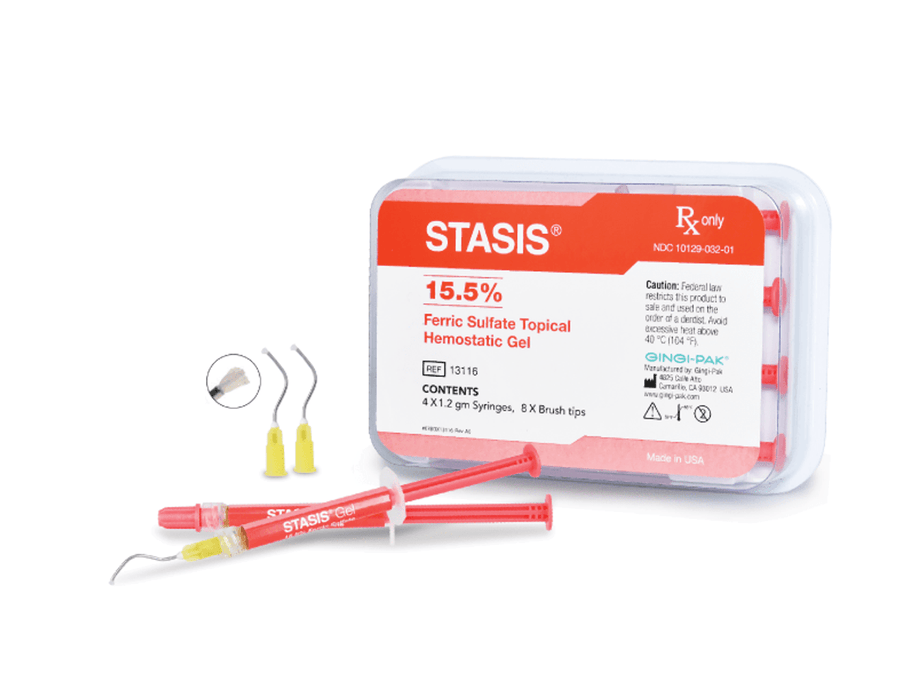 PacDent Gingi-Pak PacDent Gingi-Pak 13116 Stasis Prefilled Syringe 15.5%4 x 1.2 ml 8 Supplies reLink Medical