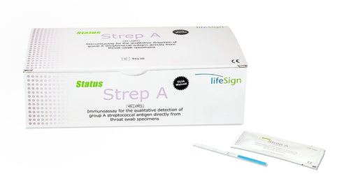 LifeSign LLC LifeSign LLC 34130 Status Strep A Strip CLIA Waived Individually Supplies reLink Medical