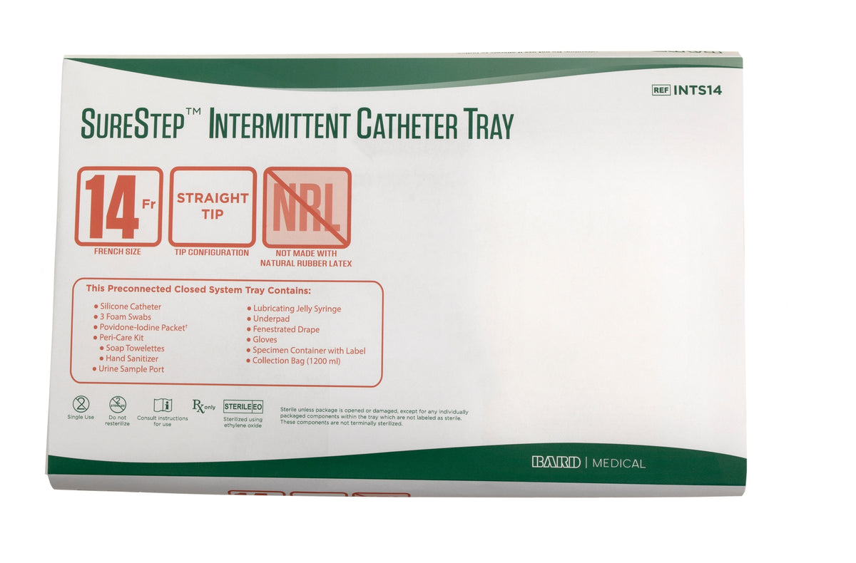 Bard Medical INTL14 Surestep Intermittent Catheter Tray Preconnected